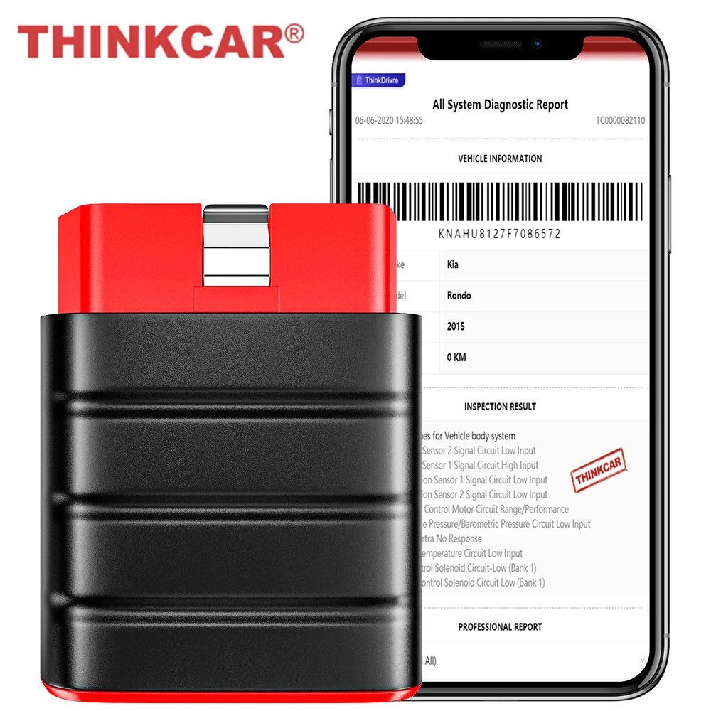 

THINKCAR THINKDRIVER OBD2 Automotive Scanner OBD 2 Engine Scanner Car Code Reader SRS System Professional Auto Diagnostic Tool