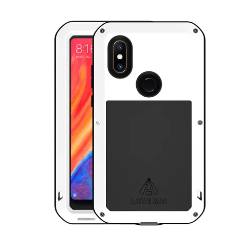 Белый Металлический Алюминиевый Чехол для Xiaomi mi 8 mi 9, сверхпрочный защитный противоударный водонепроницаемый Мощный чехол для Xiaomi mi 8 mi 9 mi 9 - Цвет: Белый
