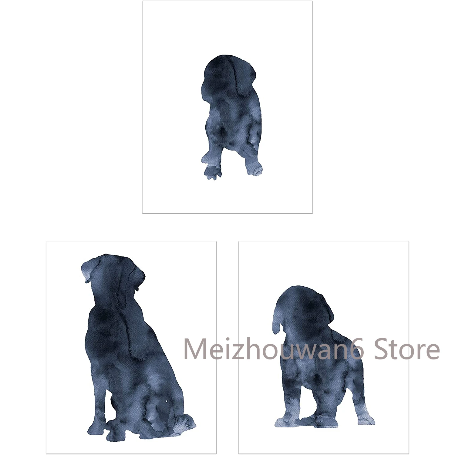 

Labrador Retriever Dog Wall Art Decor Metal Tin Sign Set of 3 (8x12) Inch Poster Tin Sign Metal Plaque Bedroom Living Room Gift