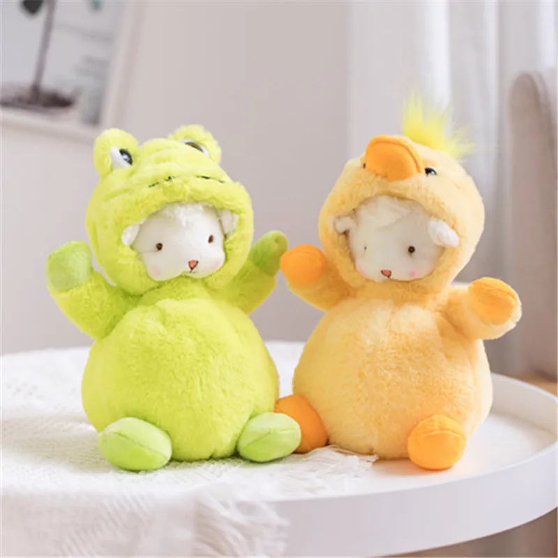 Милые маленькие плюшевые игрушки из хлопчатобумажной шерсти кукла Зверюшка