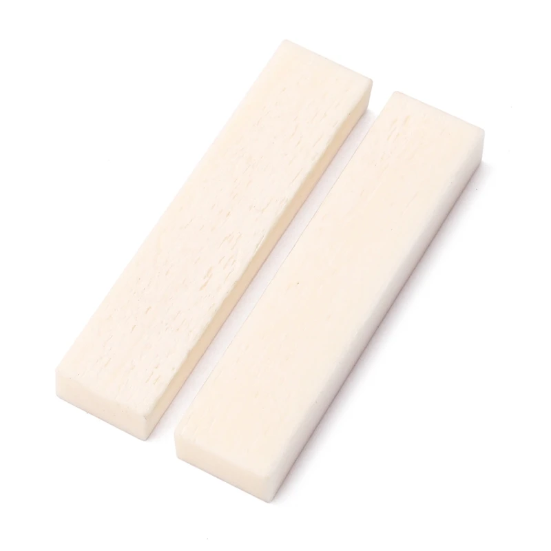 

2pcs Ox Bone DIY Unslotted Guitars Nut for Electric Acoustic Classical Guitar