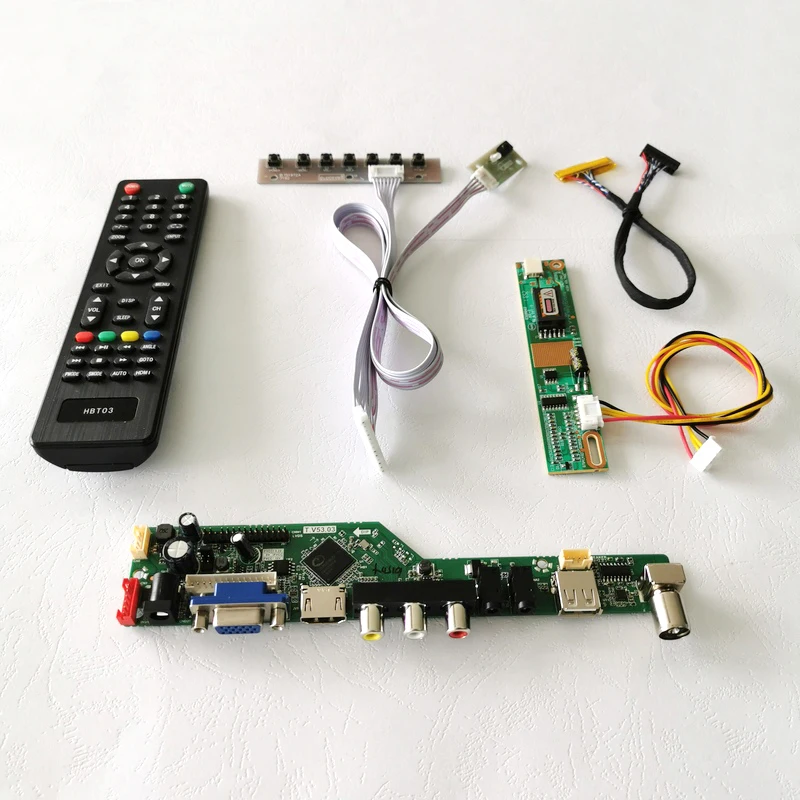 Панель для ноутбуков Fit B154EW02/B154EW04 1 CCFL аудио VGA USB пульт дистанционного управления