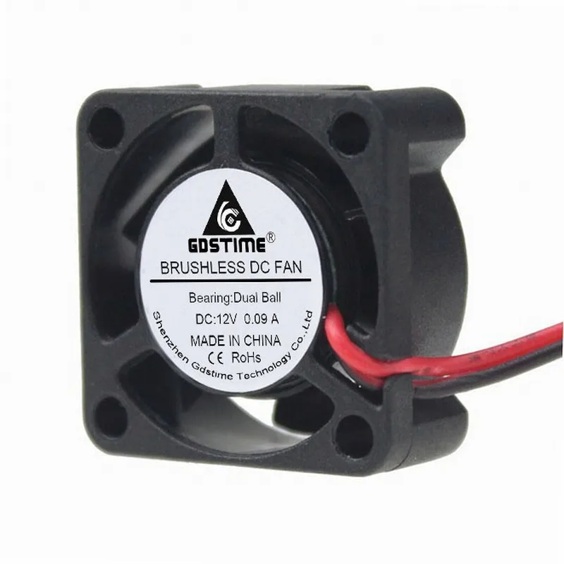 Gdstime 1pcs 25x25x10m 12V 0.09A DC Cooler Fan 2510 25mm Small With 2pin refrigerator Cooling | Компьютеры и офис