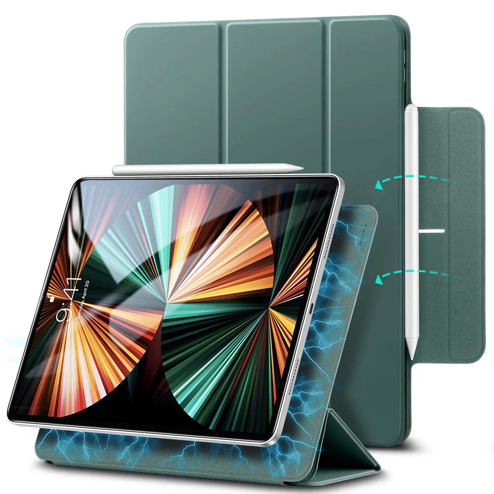 

RYWER for IPad Air 4 Case Trifold Rebound Magnetic Case for IPad Pro 11 12.9 2021 2020 Smart Cover for IPad Mini 6 Tablet Funda