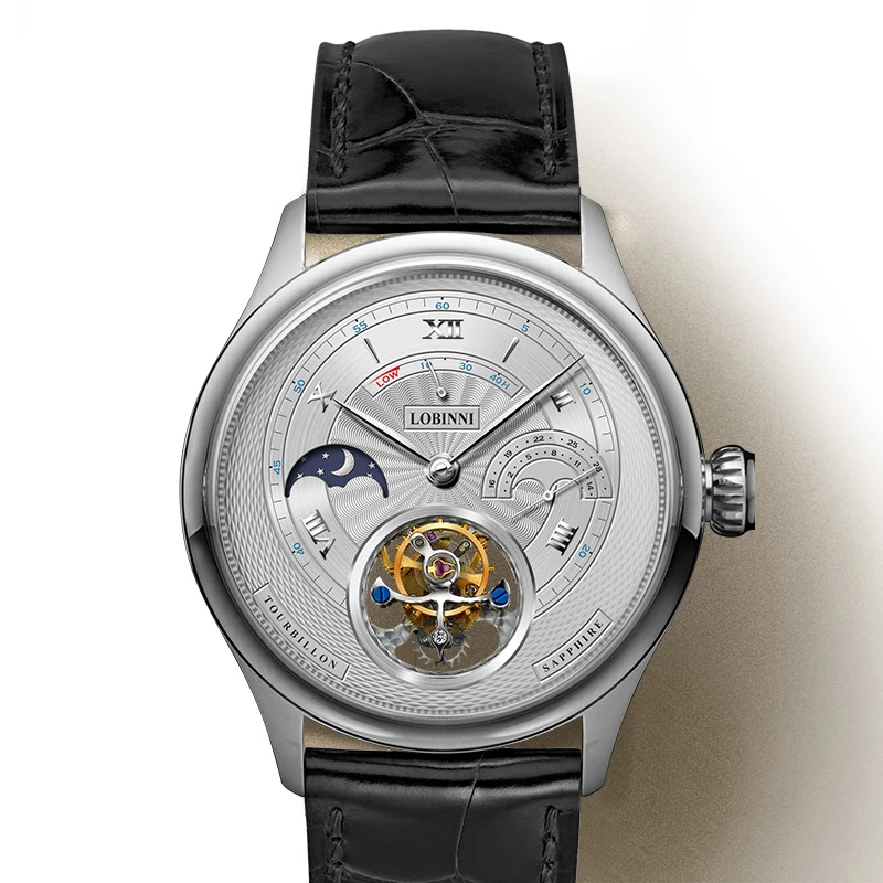 Часы из турбийона для мужчин мужские автоматические наручные часы LOBINNI роскошные