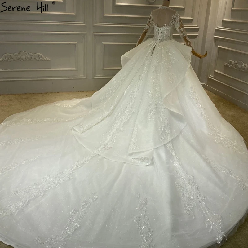 Роскошное свадебное платье цвета слоновой кости с v-образным вырезом 2021 длинным