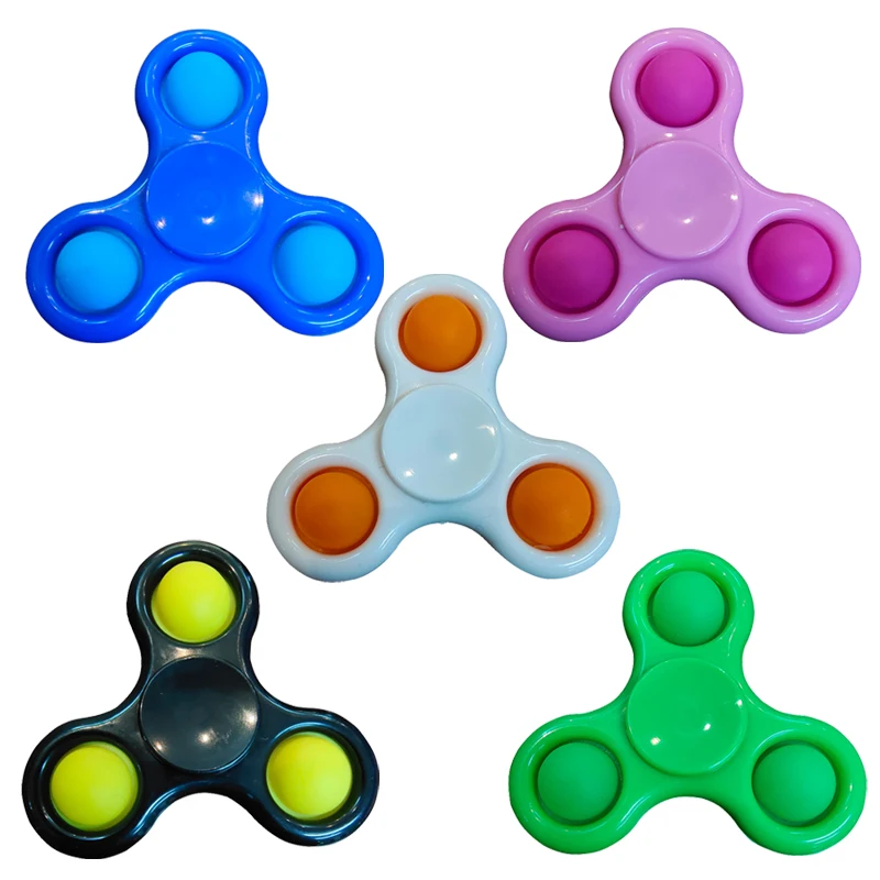 

Hot Sale Board Game Anti-Stress Pressure Reliever Montessori Fidget Spinners Simple Dimple Push Keychain Toys for Adult Kids