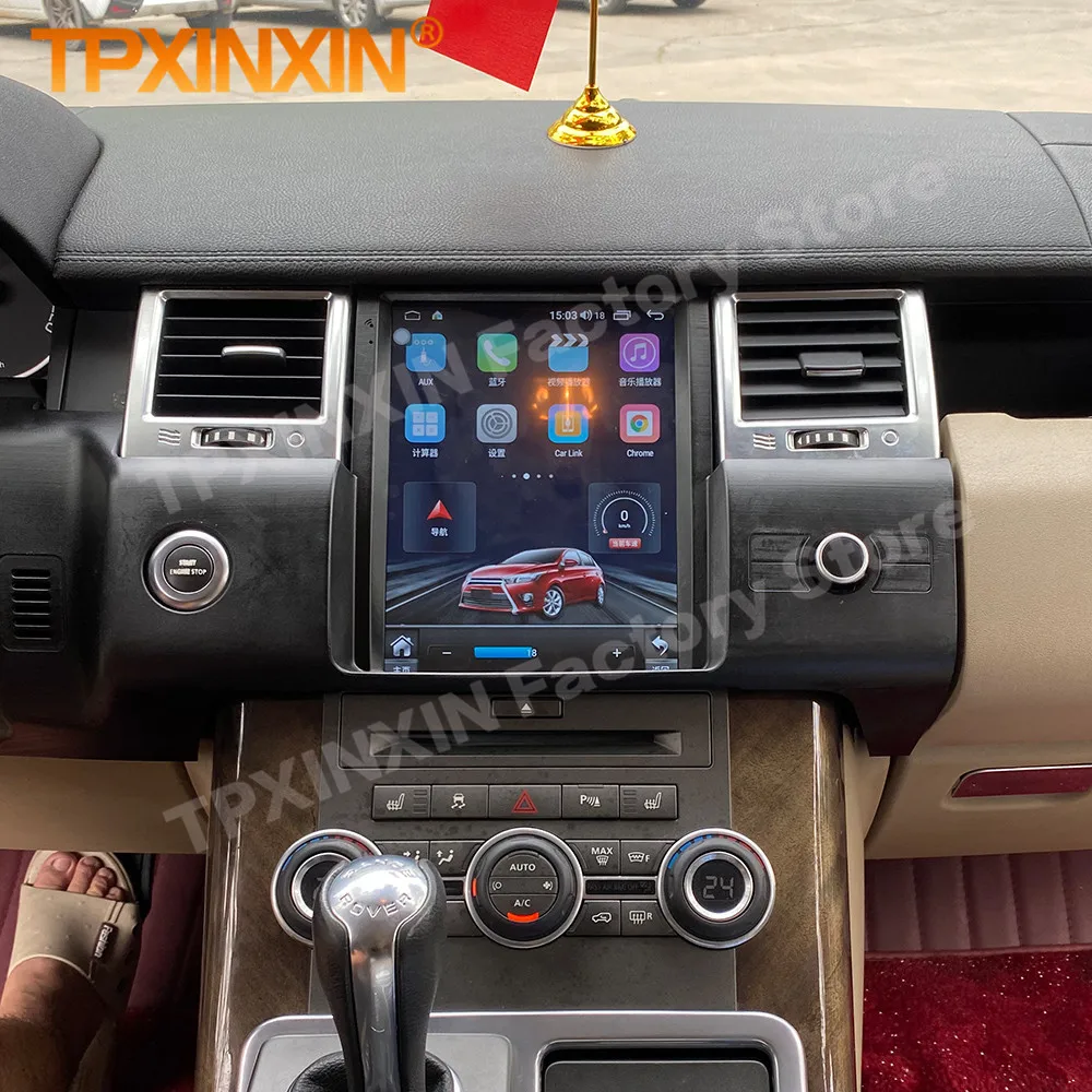 Голосовое управление AI Android 14 Auto Мультимедиа для Land Rover Range Sport L320 2010 ~ 2013