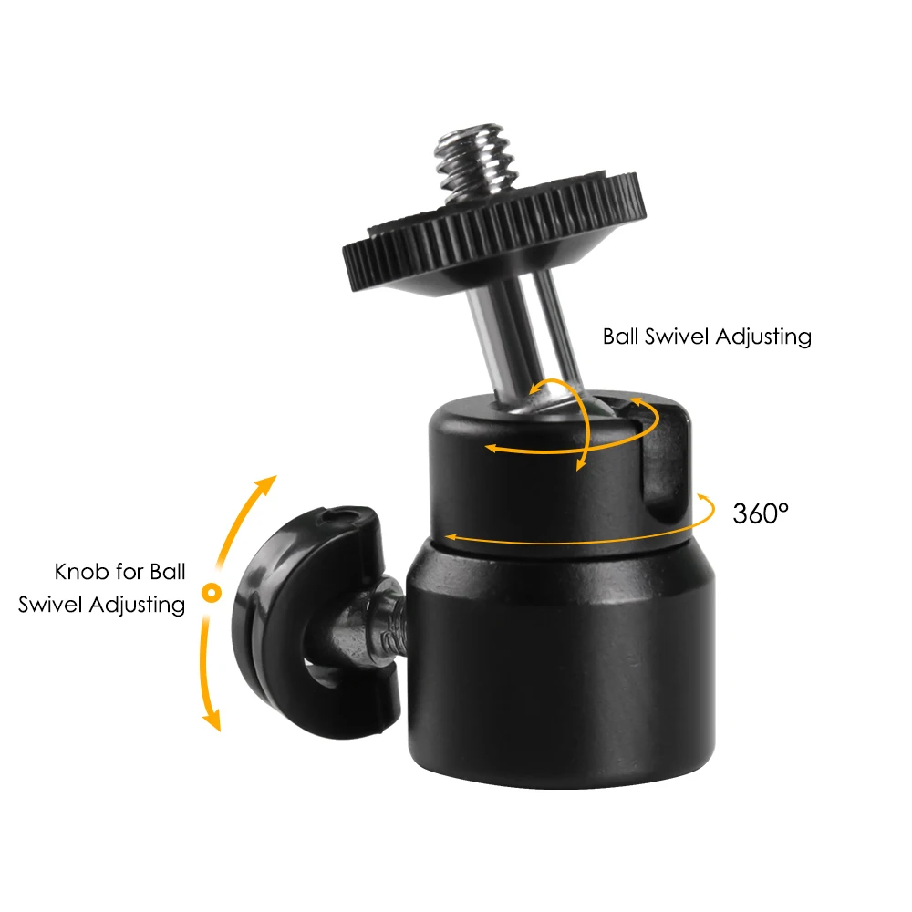 1 шт. шаровая Головка для камеры штатив со светодиодной подсветкой Штатив