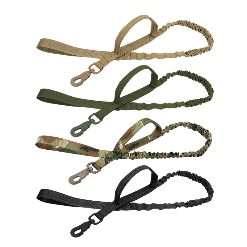 

Tactical Dog Leash Pet Traction Rope Large Dog Explosion Proof Dog Belt Elastic Ropes K9 For Dogs Military Dog Training Leashes