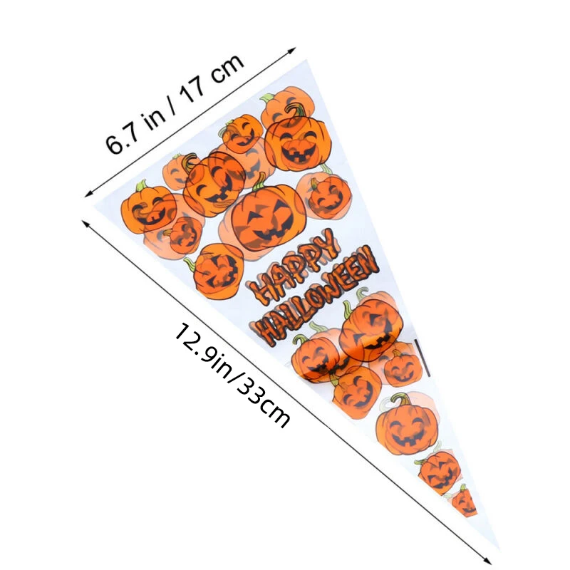 Прозрачный пакет для конфет с тыквой летучая мышь пауком 100 шт. | Дом и сад