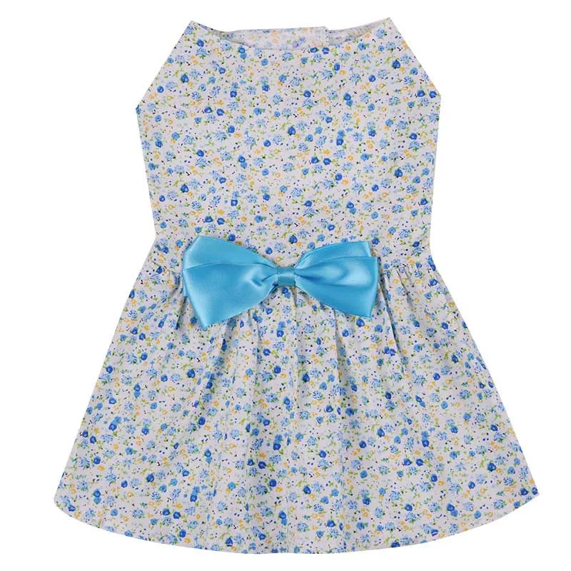 Летнее платье для собак одежда маленьких собачье свадебное юбка щенков Весенняя