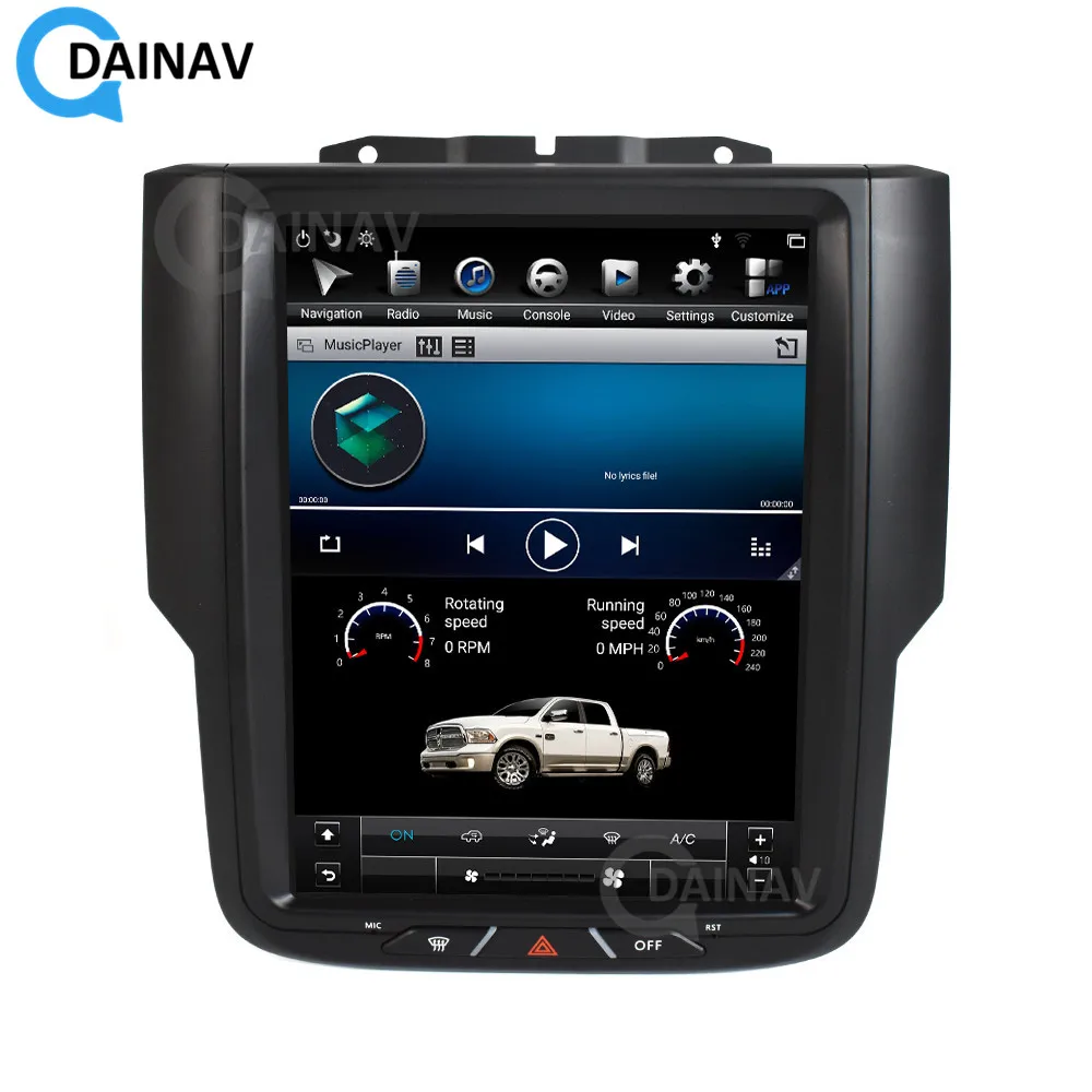 Car Radio Android 2 Din Tesla Vertical Screen GPS Navigation For Dodge RAM 1500 2013-2018 Stereo Receiver Multimedia Player | Автомобили и