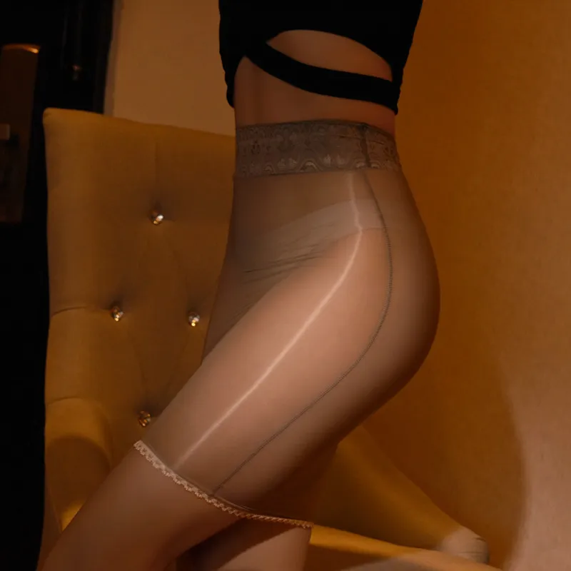 Глянцевая блестящая юбка тонкая кружевная мини-юбка OL с высокой талией на 912