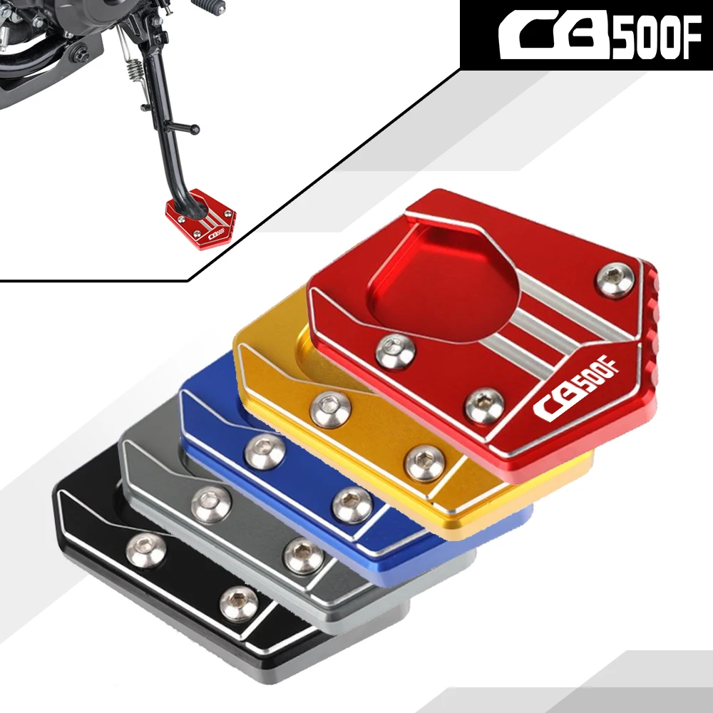 

Motorcycle Kickstand FOR HONDA CB500F CB 500 F 2013-2021 2020 2019 2018 2017 2016 Extension Foot Side Stand Enlarger Plate Pad