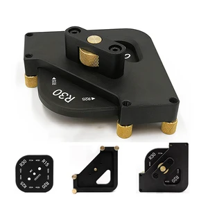 4 в 1, Угловой радиус, быстросъемный фрезерный станок, настольный кондуктор, угловой локатор, угловой шаблон для обрезного станка, набор инструментов для деревообработки