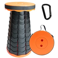 outdoor retractable stool folding pocket chiar portable camping accessories convenient fishing plastic chairs foldable small