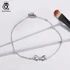 ORSA JEWELS, женские браслеты из стерлингового серебра 925 пробы, Идеальный полированный простой дизайн, браслет-цепочка, Модные женские ювелирные изделия SB44