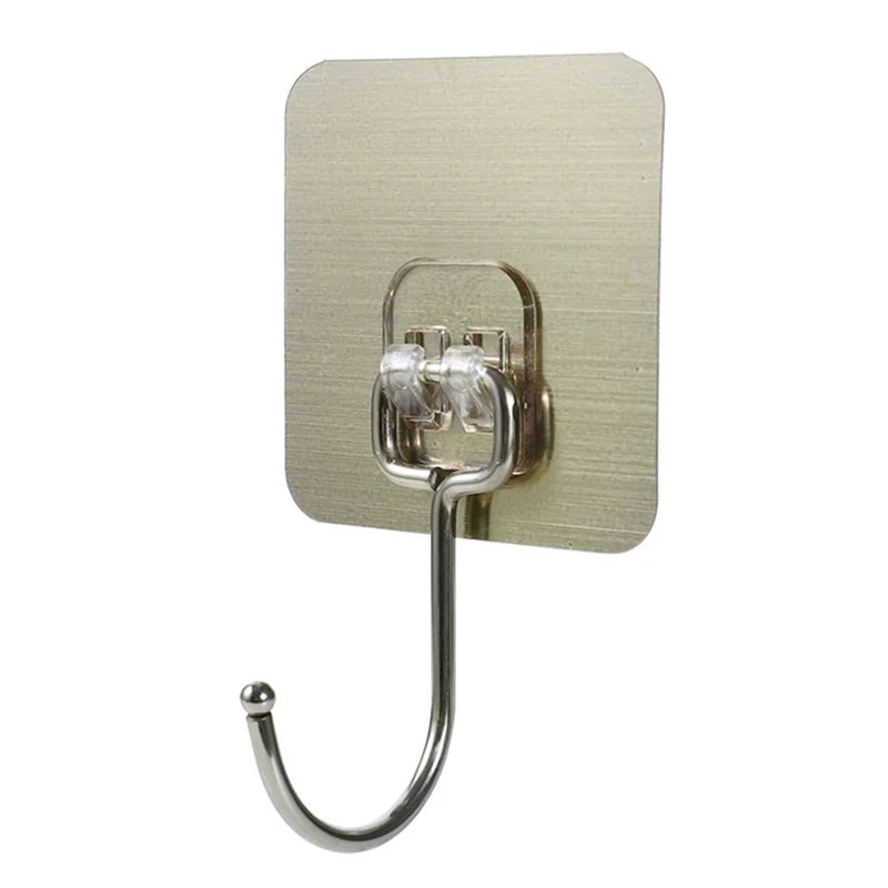 

Wall Hanging Kitchen Wall Hook, Non-perforated Hook, Door Rear Hanging Hook Large Hook, Strong Viscose Cn(origin) PVC