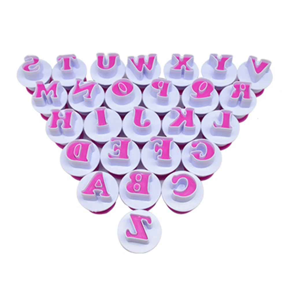 2019 креативные силиконовые формы Алфавит шоколадный помадка торт Декор 3D