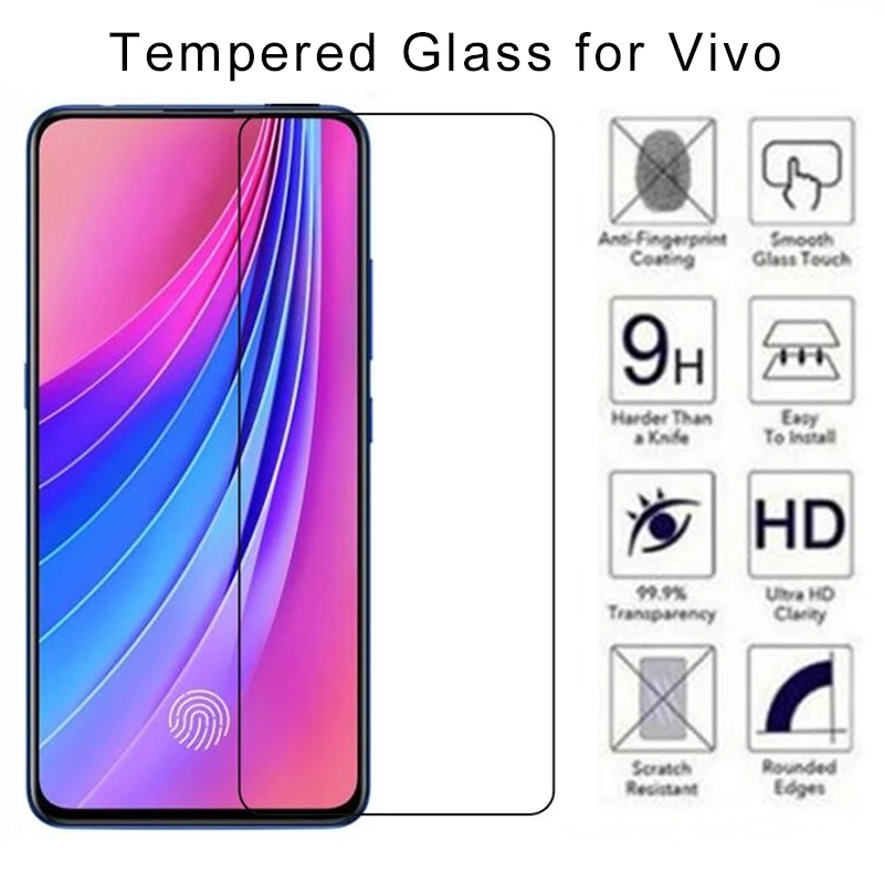 Закаленное Стекло для VIVO Y5S Y55 Y51 Y35 Y33 Y31 Y3 Защитное стекло экрана Защитная пленка X23
