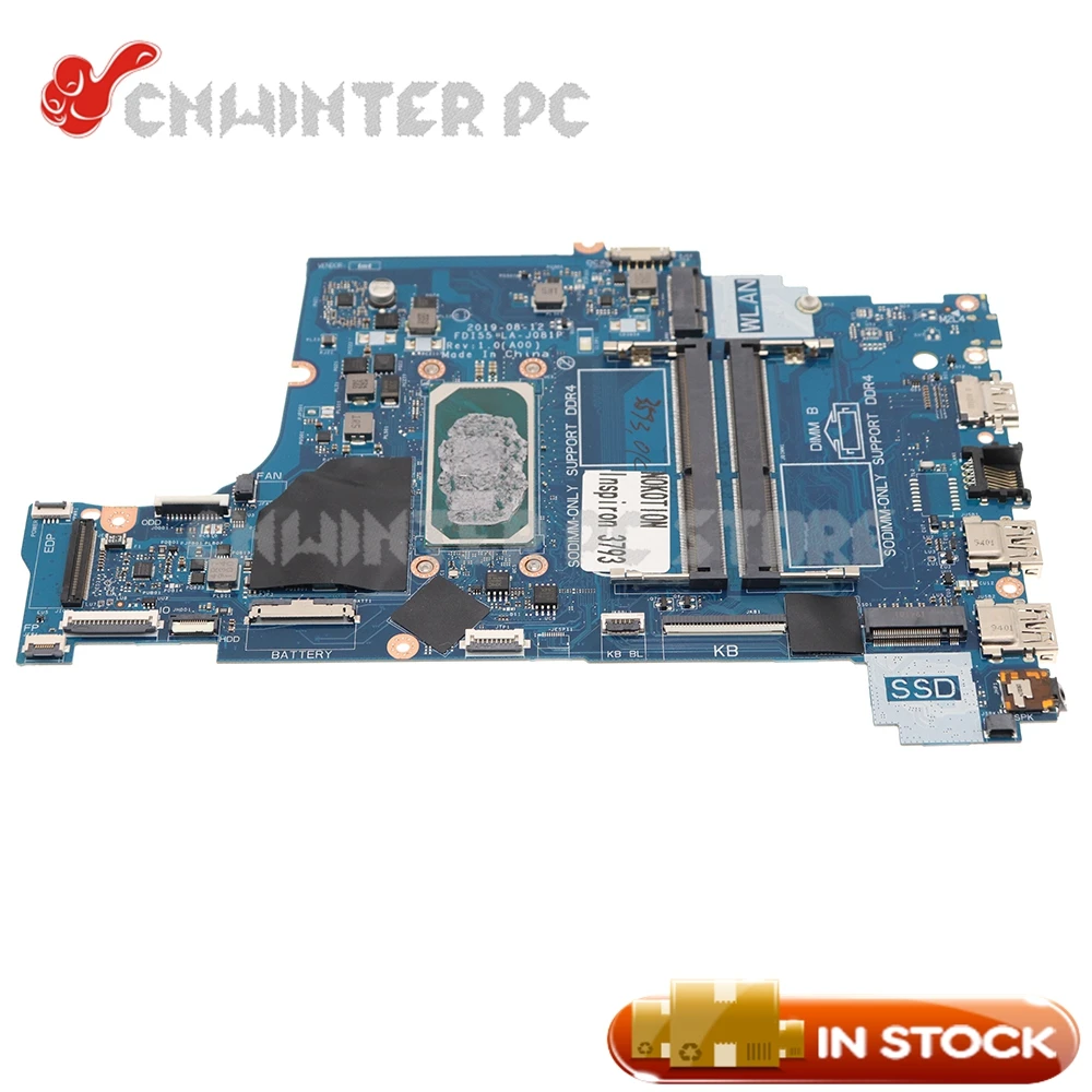 

NOKOTION FDI55 LA-J081P CN-01J5TX 01J5TX 1J5TX For Dell Inspiron 17 3793 5593 Laptop Motherboard SRGKG i5-1035G1 CPU