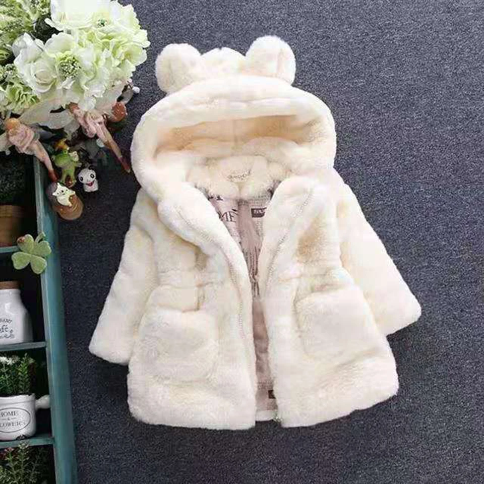 Купи Small Size Baby Girls Jackets Autumn Winter Outwear For 1-6 Yrs Girls Thicken Coat Kids Clothes Children Warm Outerwear Coats за 976 рублей в магазине AliExpress