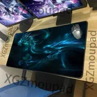Большой игровой коврик для мыши XGZ с аниме-драконом на заказ, резиновый нескользящий коврик для компьютерного стола с черными застежками, 900x40 0900x300