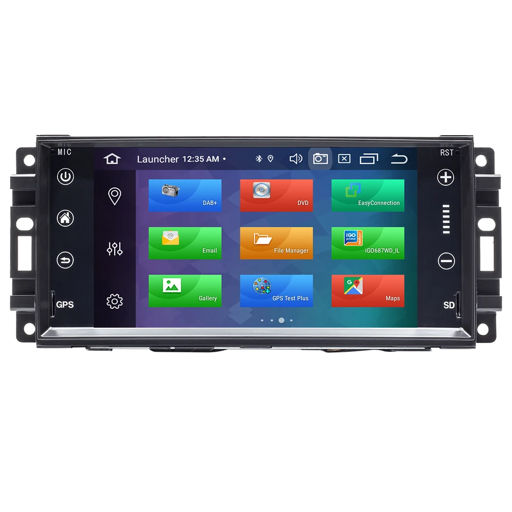 Автомагнитола 1Din Android 10 для Jeep Grand Cherokee Chrysler 300C Compass Patriot DodgeSebring GPS навигация стерео