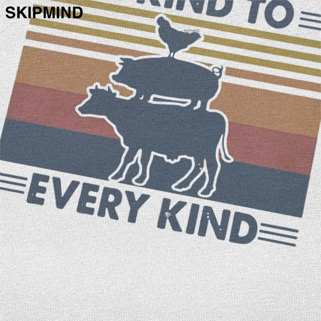 Модная быть добрым к любому человеку футболка с животным для мужчин коротким