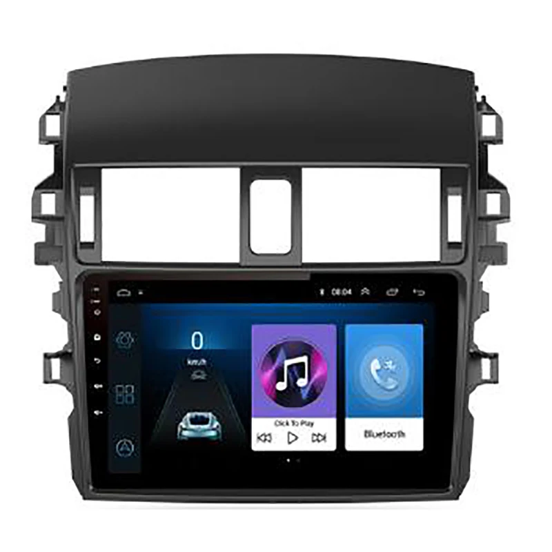 Horizontal screen Chogath 10,4 дюймов Автомобильный мультимедийный плеер android 7,1 Автомобильный gps навигатор 2+ 32G Tesla экран для Toyota corolla 2007-2012 - Цвет: Horizontal screen
