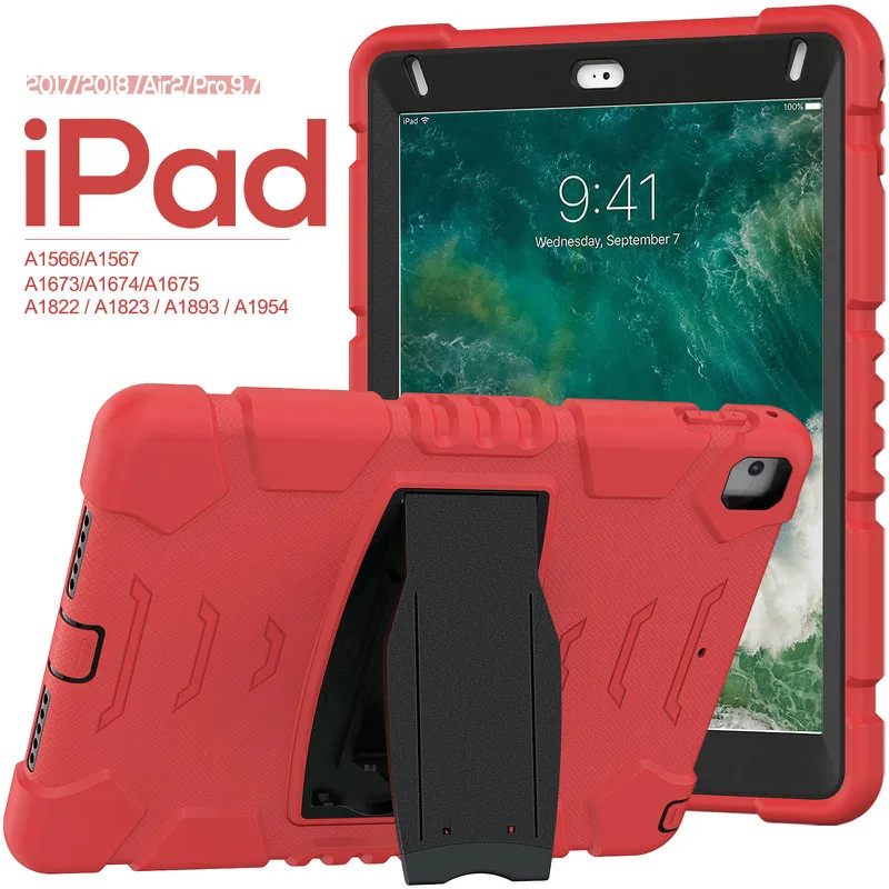 Сверхмощная силиконовая пластиковая подставка для IPad 9 7 5th 6th 5 6 Gen 2018 2017 Pro Air 1 2