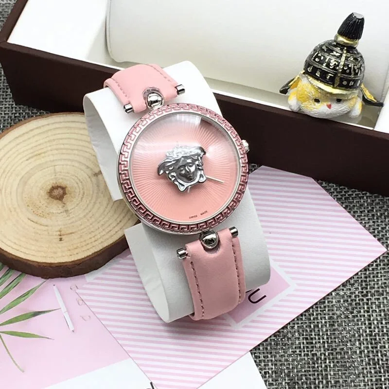 2 Leather Роскошные Брендовые женские кварцевые часы montre femme браслет из нержавеющей стали часы женские наручные часы для женщин reloj лучший рождественский подарок - Цвет: 2 Leather