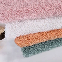 new products for autumn and winter polyester austrian cashmere sheep like shearing plush fabric winter fashion velvet fabric