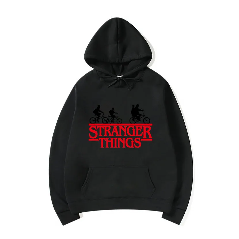 Мужская толстовка с капюшоном и принтом очень странные дела | одежда