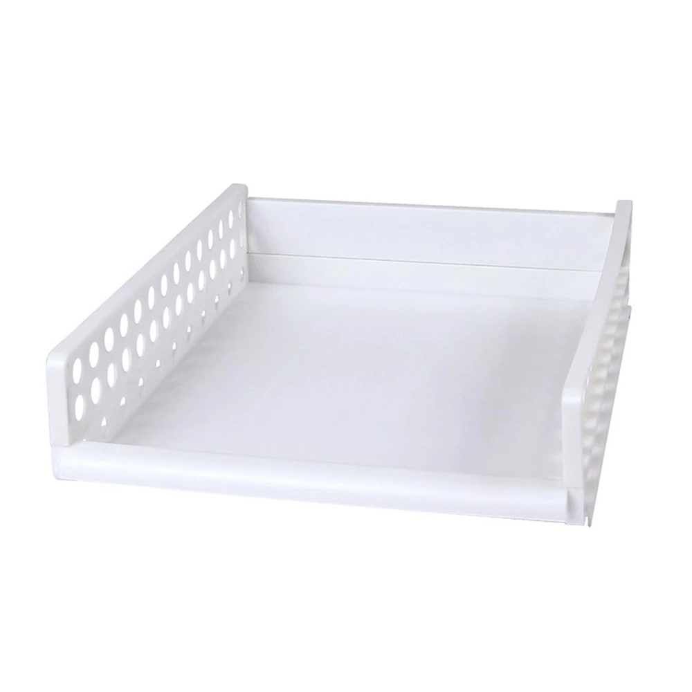 white 44x34x22cm Съемный органайзер для одежды разделительная доска стойка ящик для хранения одежды спальня многослойное хранение в штабеле стойка - Цвет: white 44x34x22cm