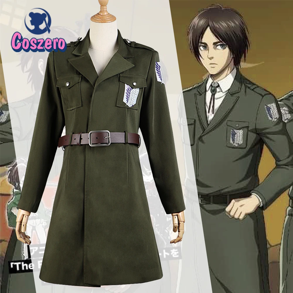 Куртка для косплея атака на Титанов костюм корпуса наблюдения куртка Эрена