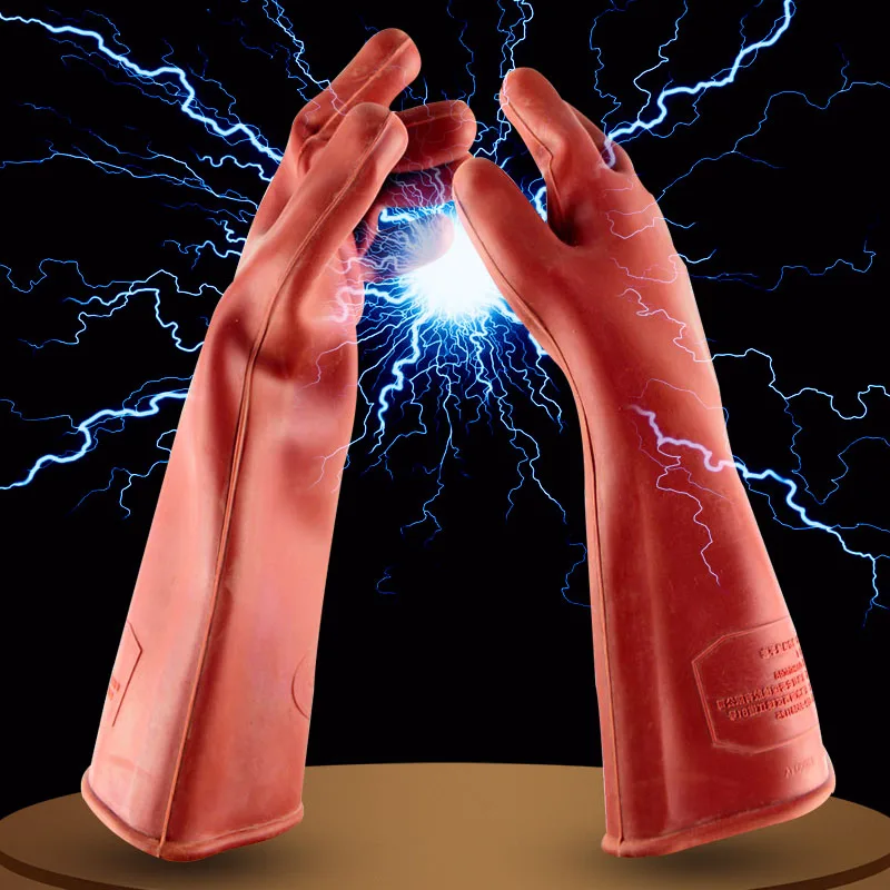 

12KV insulated gloves against electricity 220v380V labor protection rubber gloves for high-voltage electricians