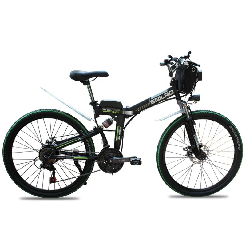 36V10AH350W BLACK MX300 Китай складной Электрический горный велосипед для взрослых - Цвет: 36V10AH350W BLACK