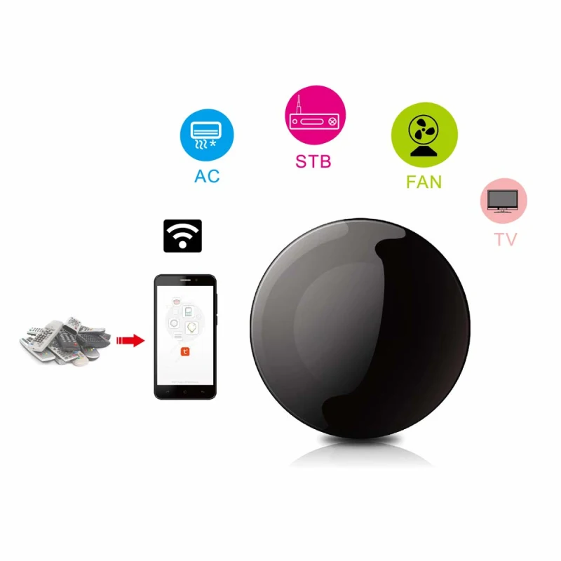 

Universal IR Smart Remote Control WiFi+infrared Home Control Hub Tuya/SmartLife App Works With Google Assistant Alexa Siri