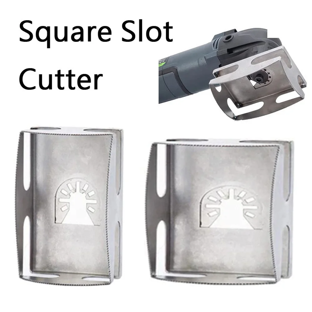 

Square Slot Cutter Rectangle Knife Socket Hole Opener Power Tools for Metal Wood Drywall Woodworking Accessories Rectangle