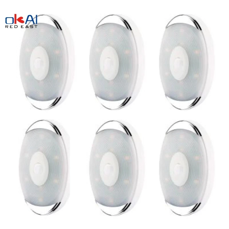 

Night Light Battery Operated Cabinet Closet Smart Motion Sensor LED Night Lamp Bedside Lamps Room Hallway Pathway Toilet Lamp