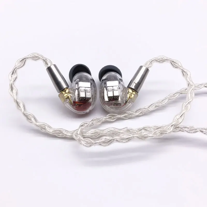 Наушники вкладыши MMCX 8BA Для Shure SE846 Сбалансированные драйверы для ушей Hi Fi Knowles BA +