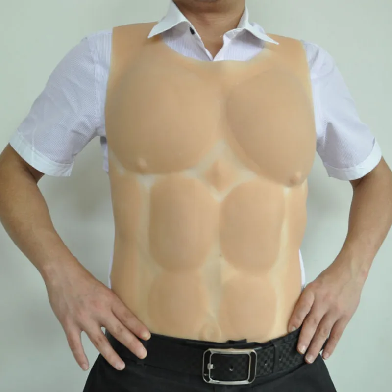 Мужской сексуальный корсет для костюмированной вечеринки с имитацией грудной