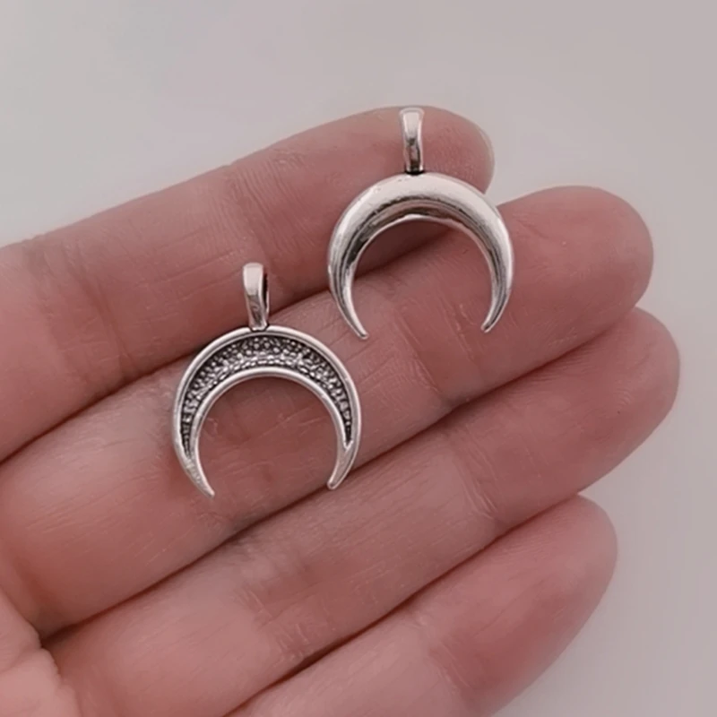 Подвески в виде рогов и полумесяца 15 шт. 21x17 мм изящные кулоны для