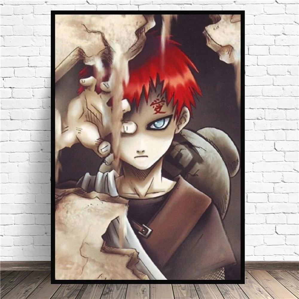 

Gaara Anime Modern Canvas Painting Wall Art Home Decor Pictures Hd Prints Poster Modular Nordic Style Voor Woonkamer Bedroom