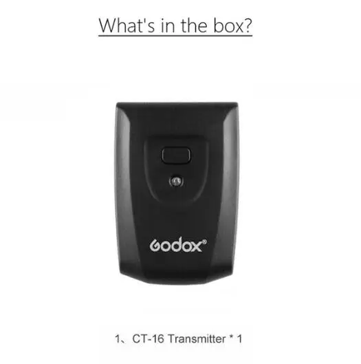 1 Trigger Godox CT-16 16 каналов беспроводной Радио Студия Вспышка триггер передатчик+ приемник набор для Canon Nikon Pentax Olympus - Цвет: 1 Trigger