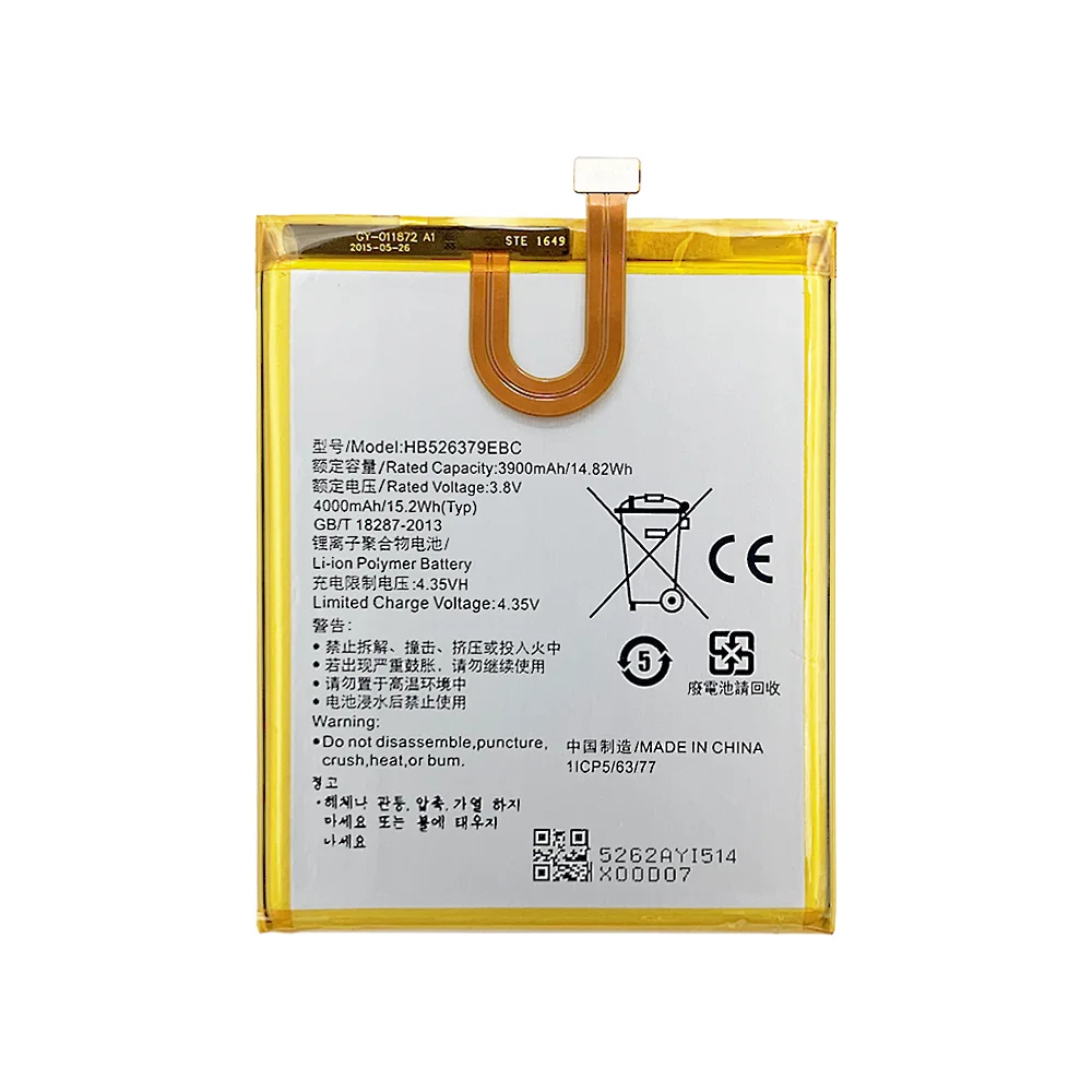 Новый оригинальный аккумулятор HB526379EBC 4000 мАч для Huawei Honor 4C Pro Y6 Play 5X Holly 2 plus TIT-AL00 CL10