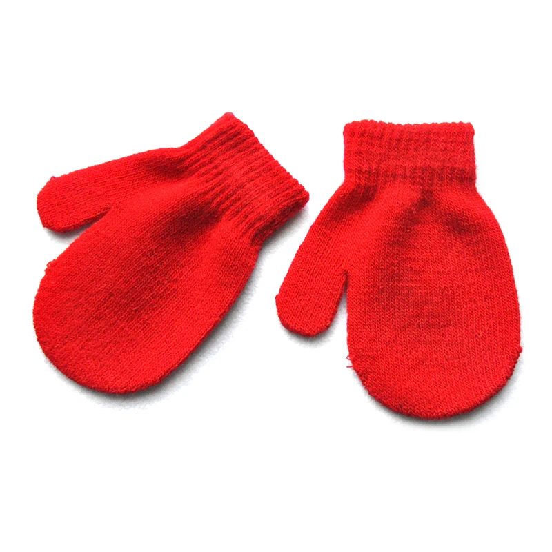 Детские перчатки 1 пара зимние плотные теплые милые детские из смеси хлопка с