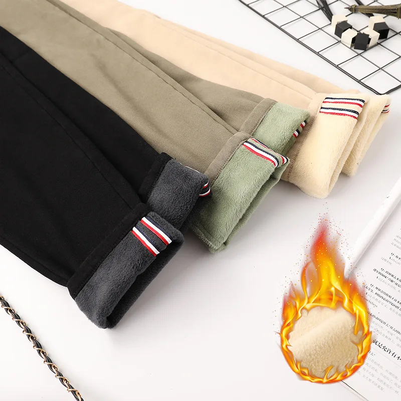 Зимние теплые бархатные брюки для беременных утепленные повседневные